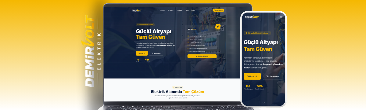 Demirvolt Elektrik proje önizlemesi
